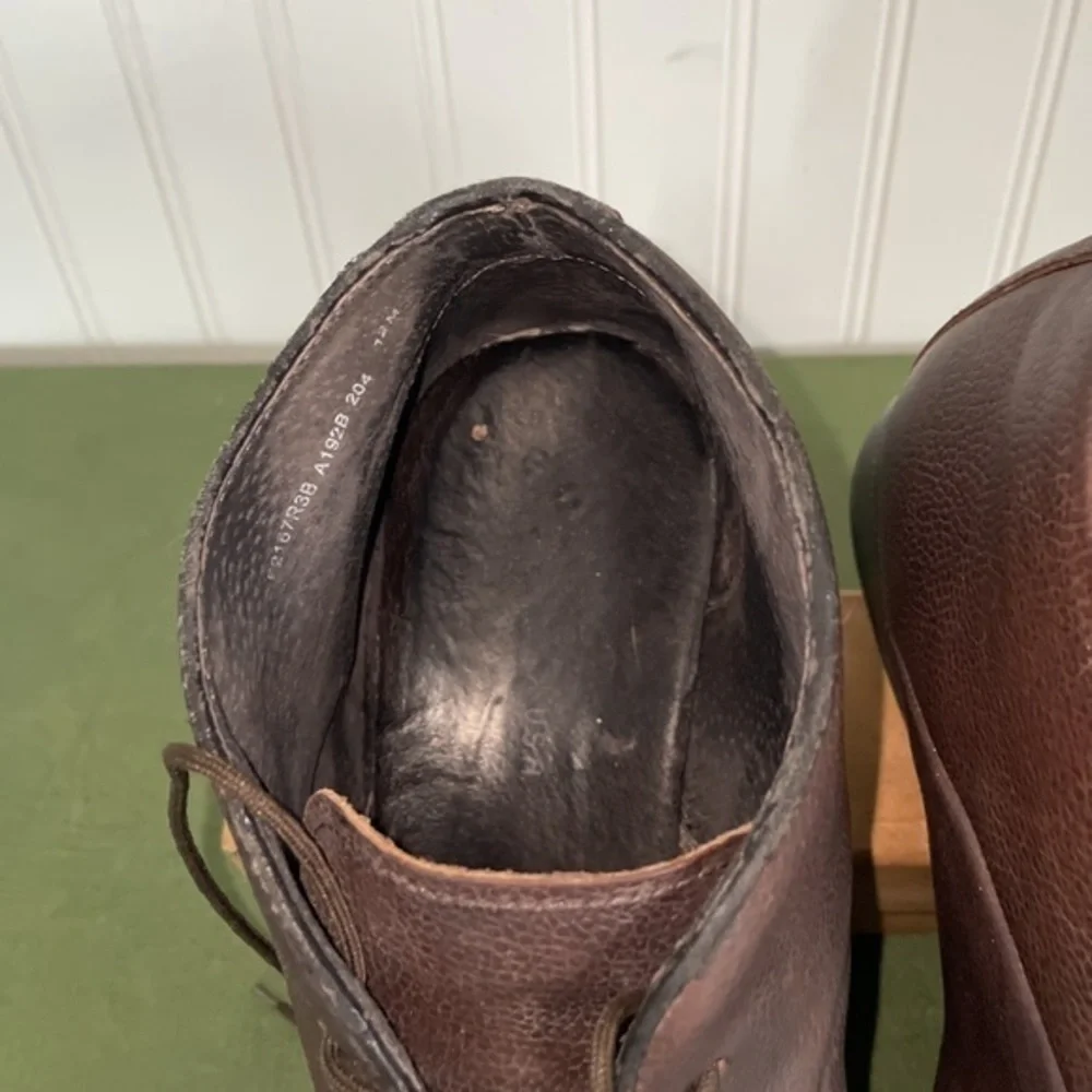 John Varvatos Classic 3-Eyelet Low Boots/Oxfords in Brown Leather